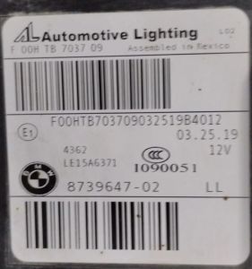 BMW X3 G01 G02 XENON SOL FAR 18-21 ORIJINAL CIKMA 8739647-02